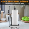 Paper Towel Holder with Spray Bottle, Countertop Paper Towels Dispenser