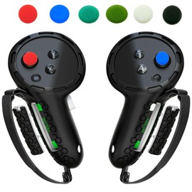 CTHTBZ 24pcs Silicone Thumbstick Thumb Joystick Grip Stick Cap Cover for Meta Oculus Quest 3 2 1 Controller Handle Rocker Caps (Multi-Color)