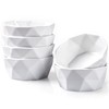 6 Oz Porcelain Ramekins/Dessert Bowls - Delling Geometric Ramekins Souffle