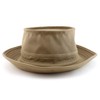 Trendy Apparel Shop XXL Oversized Roll Up Bucket Hat, Khaki,