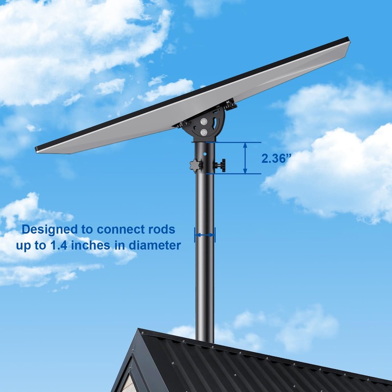 Starlink Gen 3 Mount Kit- Pipe Adapter, Angle-Adjustable Wall/Roof Pole