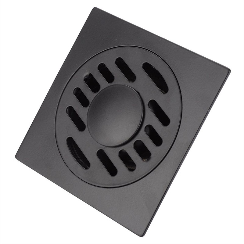 Floor Drain, Square Shower Floor Drains with Black Paint Stainless