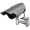 Wireless Solar Powered Fake Dummy Security Camera, Silver (2-Pack)