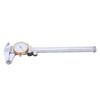 0150mm Dial Caliper Steel ShockProof Adjustable Vernier Caliper with Depth