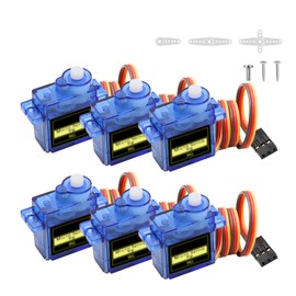 Micro Servo Motor Kit Binghe 6 Pieces 9G Micro Servo Motor Mini Micro Servo Motor RC Servo RC 9G Micro Servo for Small RC Helicopter/Helicopter/RC Plane Compatible with Arduino