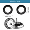 PLKSEI Pack of 5 Rubber Replacement Seal for Strainer Baskets,