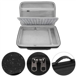 GEEKRIA Hard Shell Travel Carrying Case, Drum Machine Bag Compatible with Teenage Engineering EP-133 K.O. II, EP-1320 Medieval Sampler (Dark Gray)