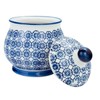 Nicola Spring Patterned Sugar Bowl/Pot with Lid - Blue Flower