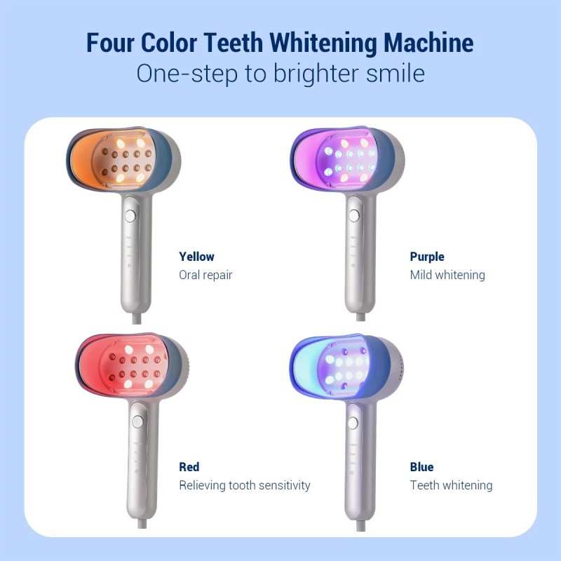 AZDENT Dental Handheld Cold Light 4 Color Tooth Whitening Machine