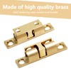 Uenhoy 10 Pcs Solid Brass Cabinet Door Catch, Dual Ball
