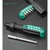 Deselen Ratcheting Screwdriver with Magnetic Bit Ratchet, Multi Bit Set,