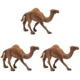 ibasenice 3pcs Camel Toys Figurines Toy Camel Camel Toy Camel Figurine Set, Simulation Wildlife For 15 Years Old