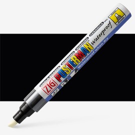 Zig Posterman Waterproof Marker - 6mm Chisel Point - Black