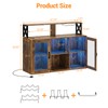 GarveeHome Bar Cabinet, Liquor Cabinet for Home with Power Outlets,