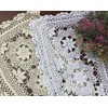 Hetao 16x23 100% Cotton Handmade Crochet lace Table Runners Oblong
