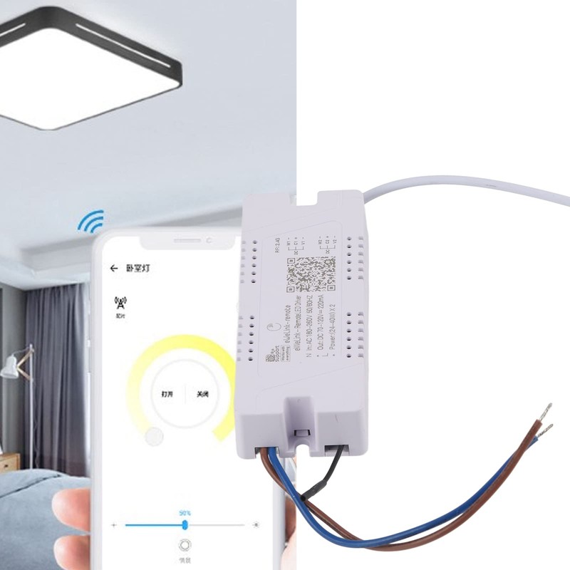 LOCADENCE LED Driver, 2.4G Stepless Dimming Color, Voice Control APP