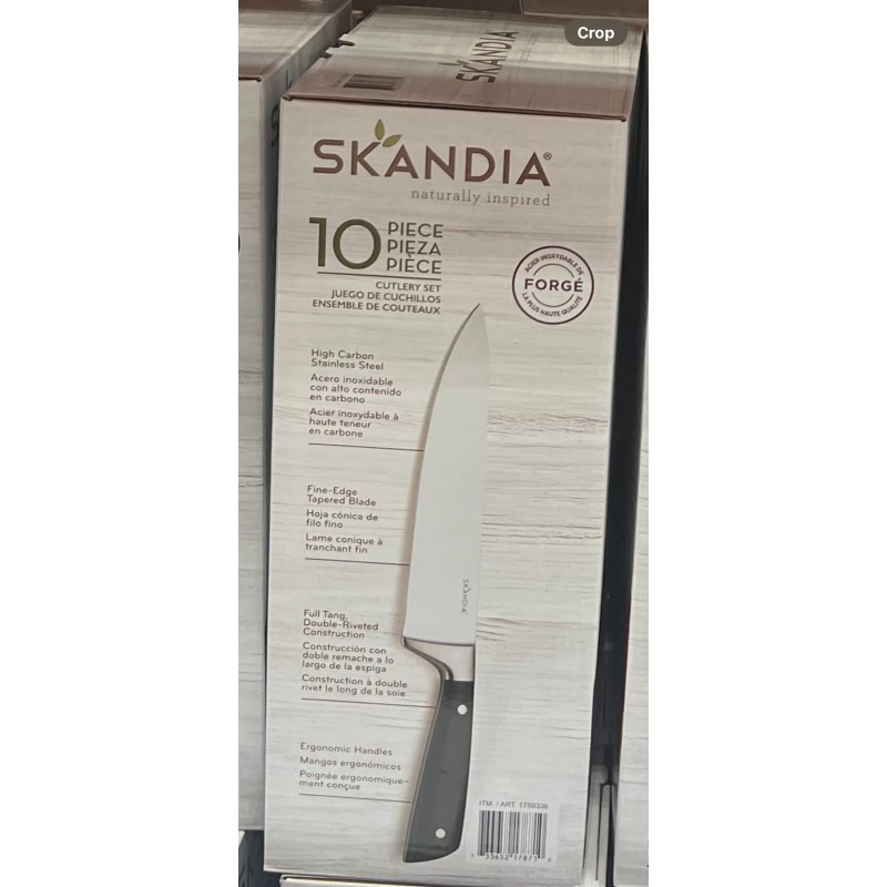 Skandia NEW Skandia Constract 10-piece Knife Block Set