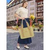 TeeYee Women's Large Handbag with Laptop Compartment Canvas Satchel Tote