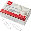 Office Depot Brand Paper Clips, Jumbo, Silver, Nonskid Finish, 100