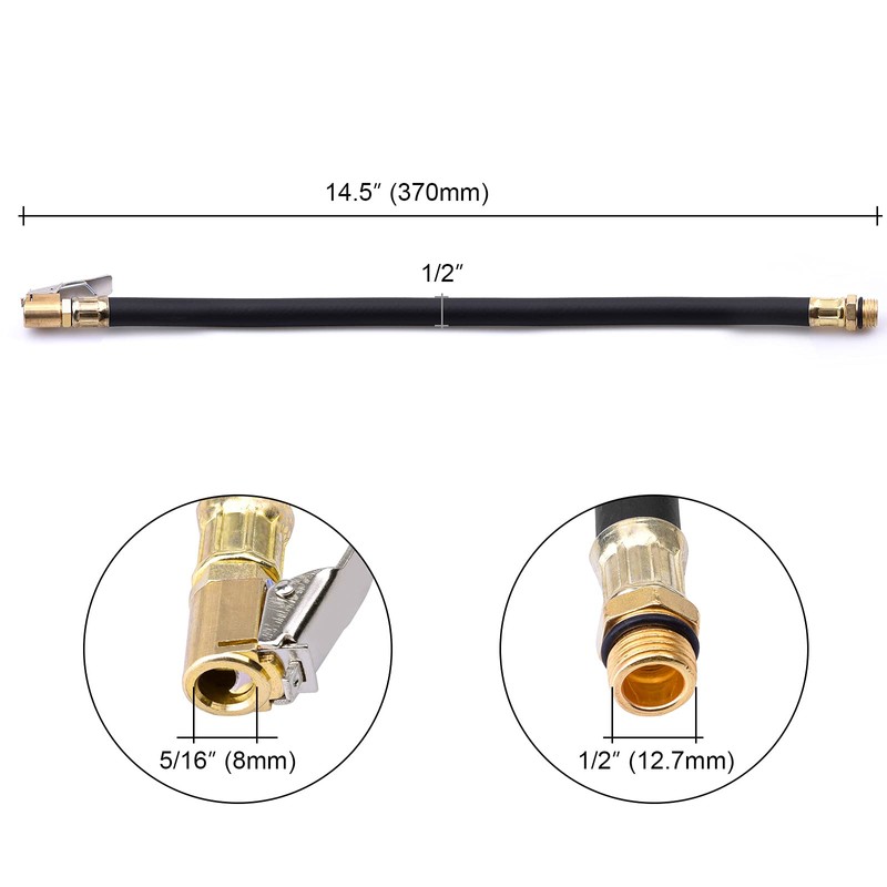 WEAVERBIRD Car Tire Hoses, Tire Valve Air Hoses Portable Compressor