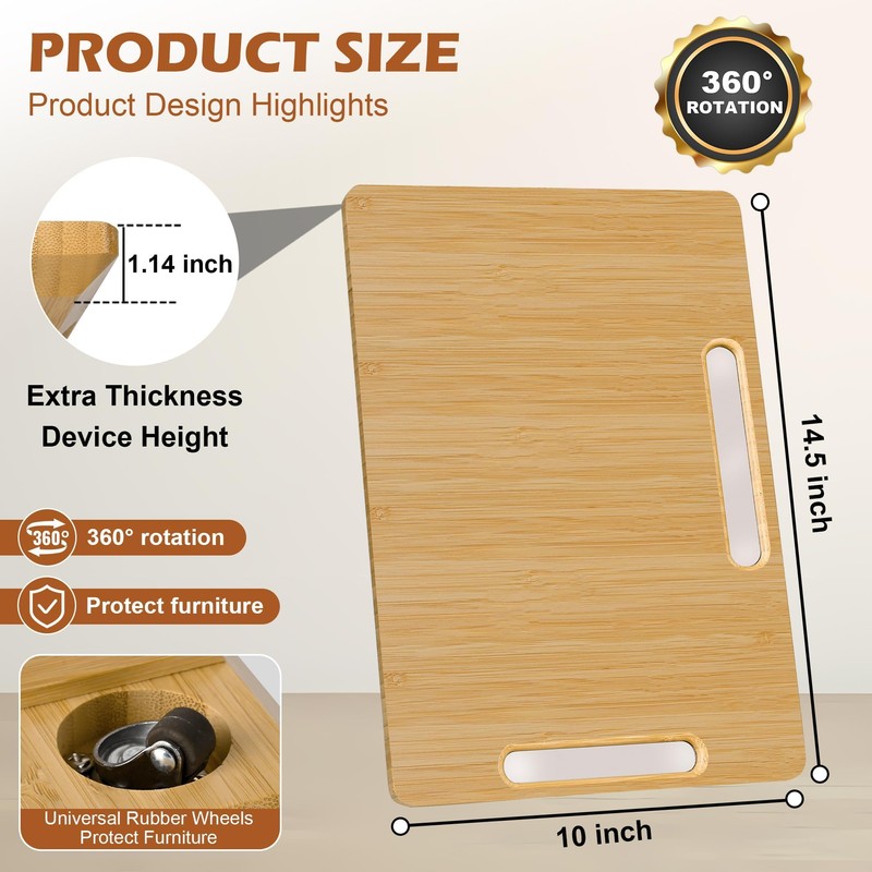 Joy&Grace Appliance Slider for Kitchen Appliances 360° Rolling Sliding Tray