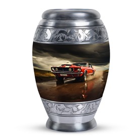 KARYLIZ Car Urns for Ashes - Mini Urn for Ashes for Women - Classic Red Car Decorative Urns for Dad - Small Keepsake for Human Keepsake Male - Cremation Urn for Men Adult Female 3 Inch,1 Pc