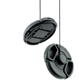 CamKix Lens Cap Bundle - 4 Snap-on Lens Caps for DSLR Cameras including Nikon, Canon, Sony - 4 Lens Cap Keepers / 1 CamKix Microfiber Cleaning Cloth included (49MM)