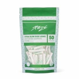 50-250 PURIZE XTRA Slim Size Long 6 mm Activated Carbon Filter Joint Filter (1 x 50)