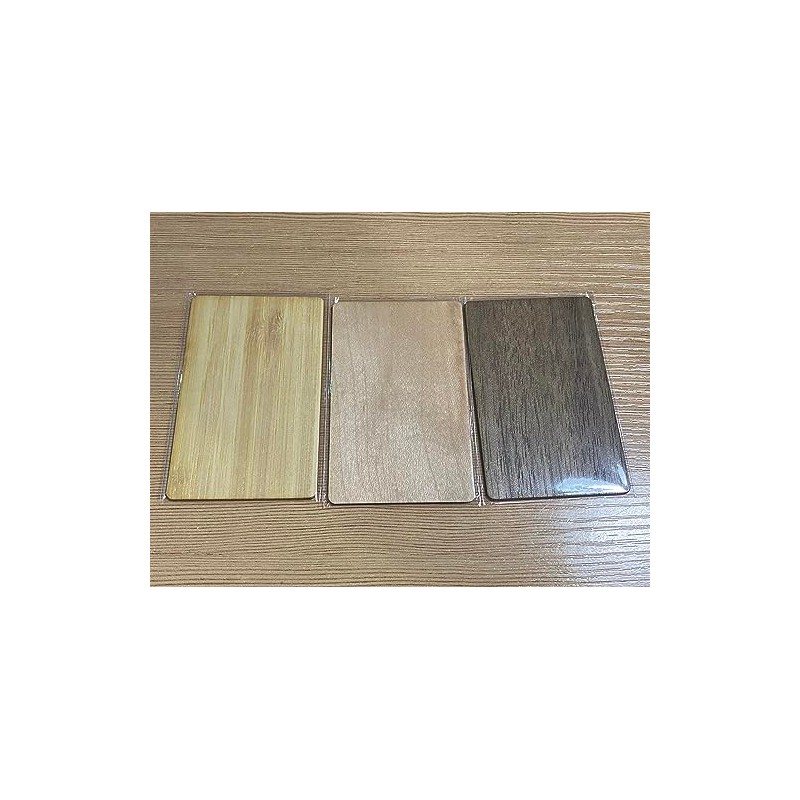 OUTLETISSIMO® NTAG216 NFC Cards Wood Walnut ISO Projectable Hotel Pack