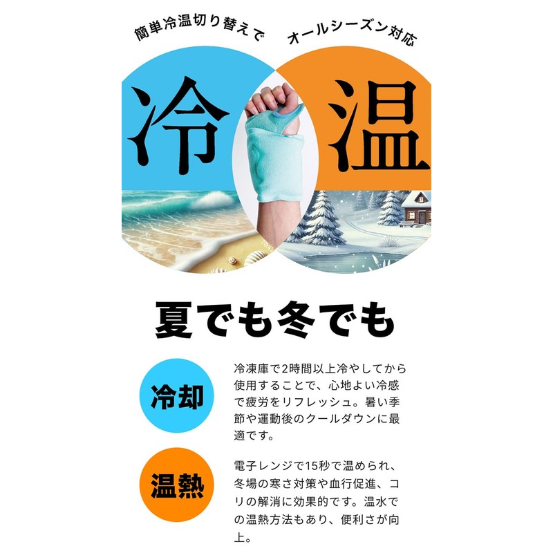Wrist Care Pads Set of 2 Cooling Heating Icing Supporter