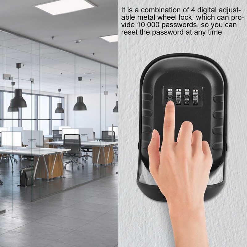 Professional Aluminum Alloy Key Lock Box Wall Mounted Outdoor Key