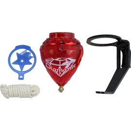 Pack de 3 tapas giratorias de plástico duradero y punta de metal hechas en México – Trompo Mexicano Diamante Plástico Durable y Punta de Metal (Pack de 3 colores surtidos)