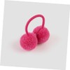IWOWHERO 14Pcs Plush Ball Hair Ties for Soft Elastic Ponytail