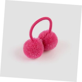 IWOWHERO 14Pcs Plush Ball Hair Ties for Soft Elastic Ponytail Holders Comfortable Hair Accessories for School Parties and Everyday Use