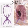 Dreamlover Dreamlover Wig Stands, Plastic Wig Holders, Cap Stands, Purple,