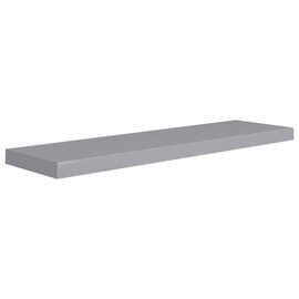 TREATLIFE HOME Stylish Floating Wall Shelf for Home Display, Invisible Mounting, Durable MDF and Metal, Gray, 35.4 x 9.3 x 1.5 Inches