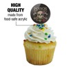 Poison Skull and Crossbones with Snake Foxglove Cupcake Picks Toppers