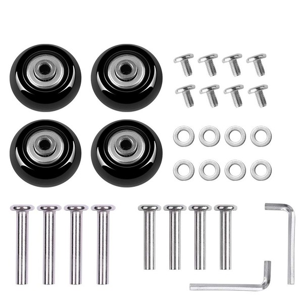Rhinocats Casters, Suitcase Casters, Diameter 1.8 inches (45 mm) x