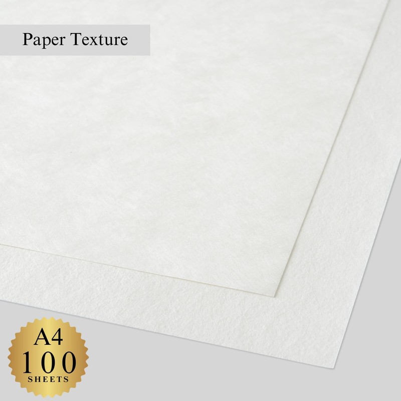 ONAO Japanese Rice Paper Printable A4 Size Paper (100 Sheets),