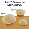 Omniware Simsbury Mixing Bowls, Set of 3 - Nesting Stoneware