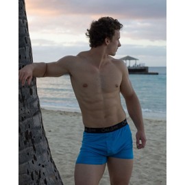 Chill Boys - Cool Comfortable & Breathable Mens Underwear - Men's Boxers (XX-Large, Blue) - Imported 95% Viscose from Bamboo / 5% Spandex