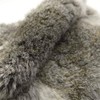 4pack Natural Tanned Rabbit Fur Hide Rabbit Skin Pelts Gray(10"