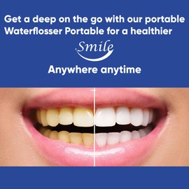 Wellt Water Dental flosser for Teeth,Cordless Water Teeth Cleaner Picks, IPX7 Waterproof Water Flosser,4 Modes 4 Jet Tips,USB Rechargeable Water Dental Picks for Cleaning (White)