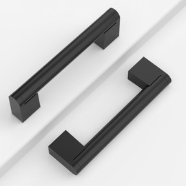 Coinkoly CK-EU0012 Furniture Handles, Black, 96 mm, Hole Spacing, Furniture Handles, Cupboard Handles, Kitchen Handles, Drawer Handles, Wardrobe Door Handles, Pack of 10