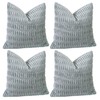 Sungeek Set of 4 Soft Corduroy Decorative Cushion Covers 60x60cm