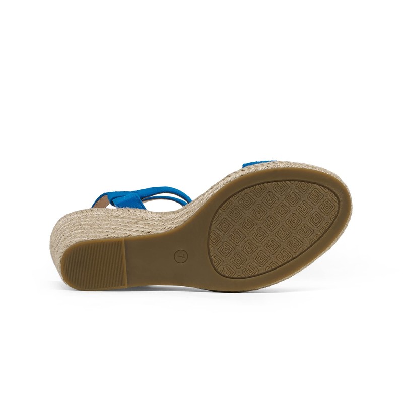 DREAM PAIRS Alpargatas de punta abierta para mujer, elegantes sandalias