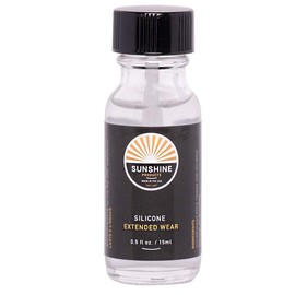 Sunshine Bond Thin Silicone Hair Replacement Adhesive - Extended Hold for Poly and Lace Hairpiece - 3-4 Weeks, Wig, Toupee Systems - Invisible, Waterproof Bonding Glue (.5oz) | Made in USA