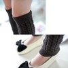Senchanting Lady Winter Warm Leg Warmer Cable Knitted Crochet Long