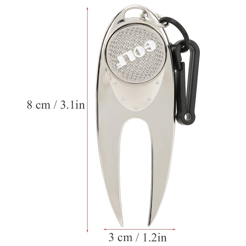 Golf Divot Tool All Metal Magnetic Ball Marker Divot Tool