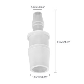 Bonsicoky 5Pcs Plastic Hose Barb Reducer Fitting, 1/2" to 1/4" Hose Barb Union Adapter Connector Pipe Hose Fitting